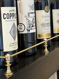 BO-200-C  3/16" Brass CENTER POST,  Decorative Gallery Rails (Tipping Rails)