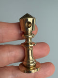 BO-200-C  3/16" Brass CENTER POST,  Decorative Gallery Rails (Tipping Rails)