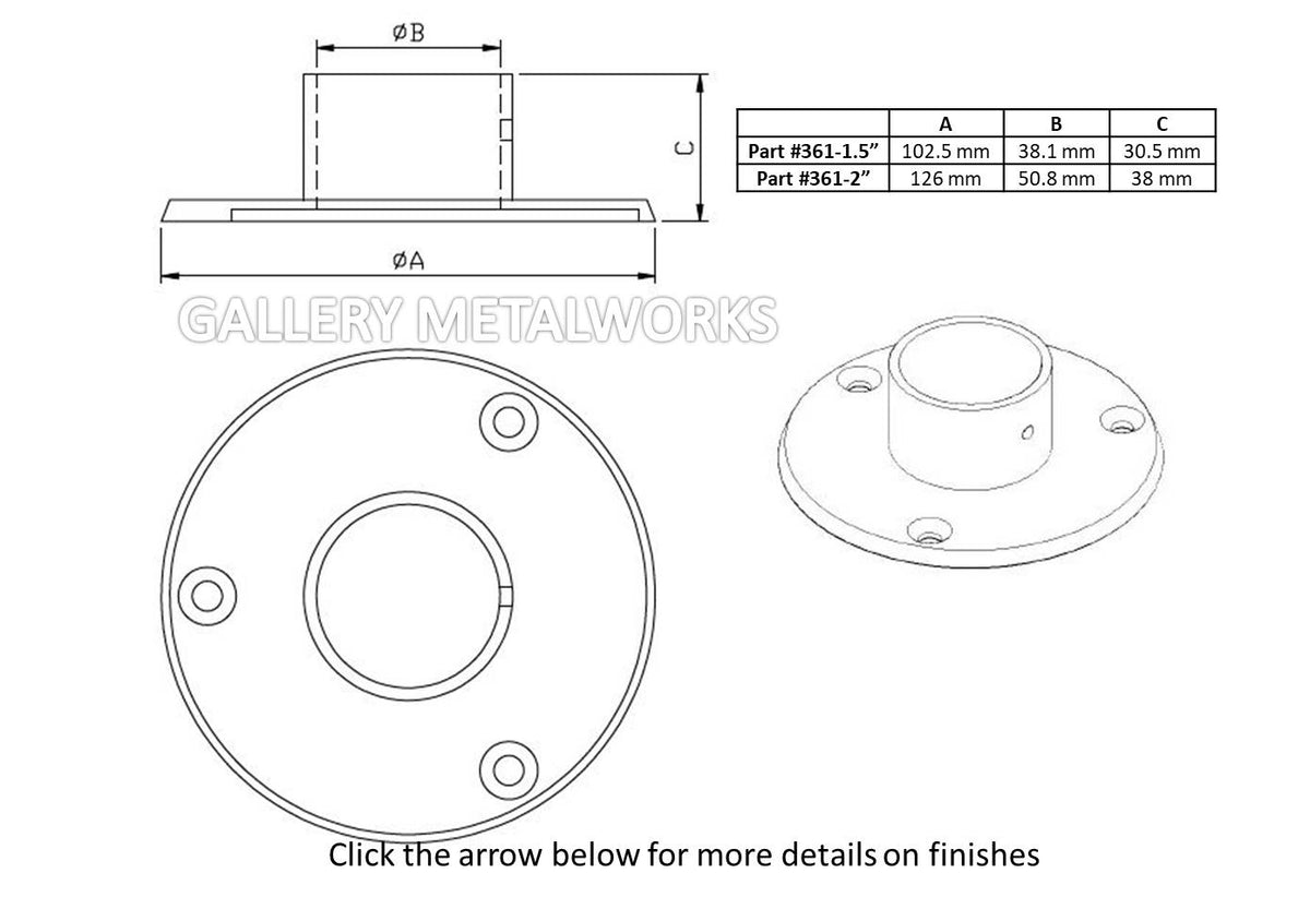 Floor Flange Gallery Metal Works Flanges Gallery Metalworks