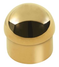 domed end cap brass