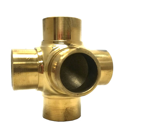 Flush Side-Outlet Cross Brass