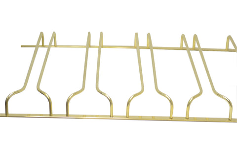 brass stemware rack