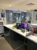 Desk mounted protective shield