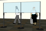 8 foot stanchion topper plexi shield