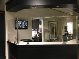 Security office glass shield