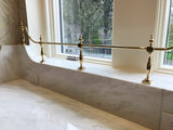 Tall brass accents