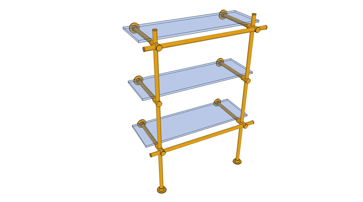 Slim Line Counter & Wall Mounted Gallery Metalworks