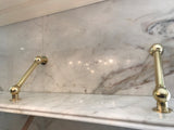 Brass fitting in home shelve