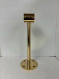 Part #2011, 11" Tall Brass Floor mount Footrail Bracket BO-2011-15