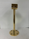 Part #2011, 11" Tall Brass Floor mount Footrail Bracket BO-2011-15