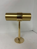 Part # 7018 Flush Center (8" Tall Brass Footrail Bracket)