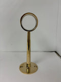 Part # 7018 Flush Center (8" Tall Brass Footrail Bracket)