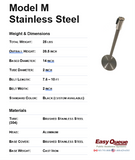 Stainless Steel Stanchion - Model M
