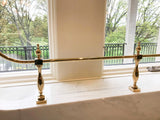 Brass metal railing