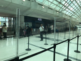 Stanchion Plexi Shields for COVID in Airport