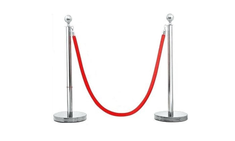 Red Chrome Rope Velvet Rope (RED) – Gallery Metalworks